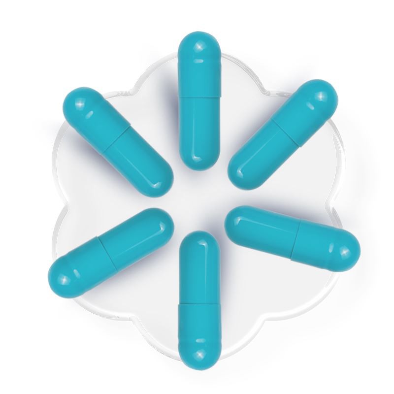 0# Kapsul Gelatin Turquoise